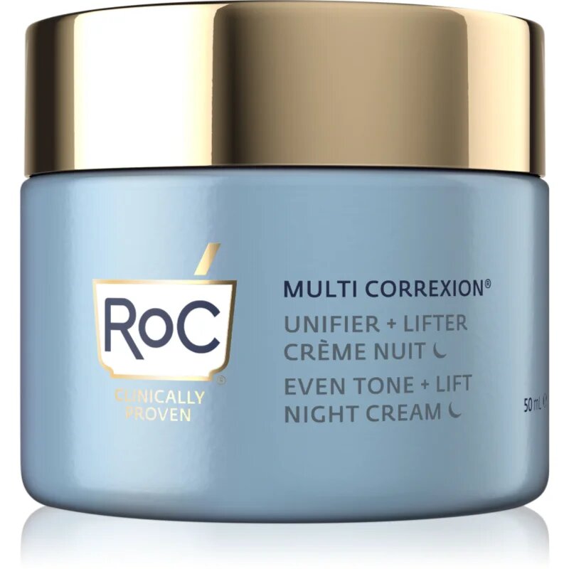RoC Multi Correxion Even Tone + Lift озаряващ нощен крем да уеднакви цвета на кожата 50 мл.