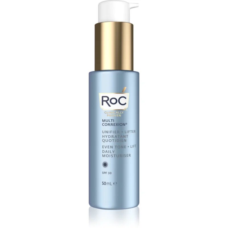 RoC Multi Correxion Even Tone + Lift стягащ дневен крем за равномерен тен на кожата SPF 30 50 мл.