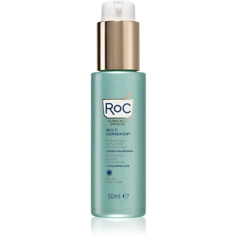 RoC Multi Correxion Hydrate & Plump интензивен хидратиращ гел за стягане на кожата SPF 30 50 мл.