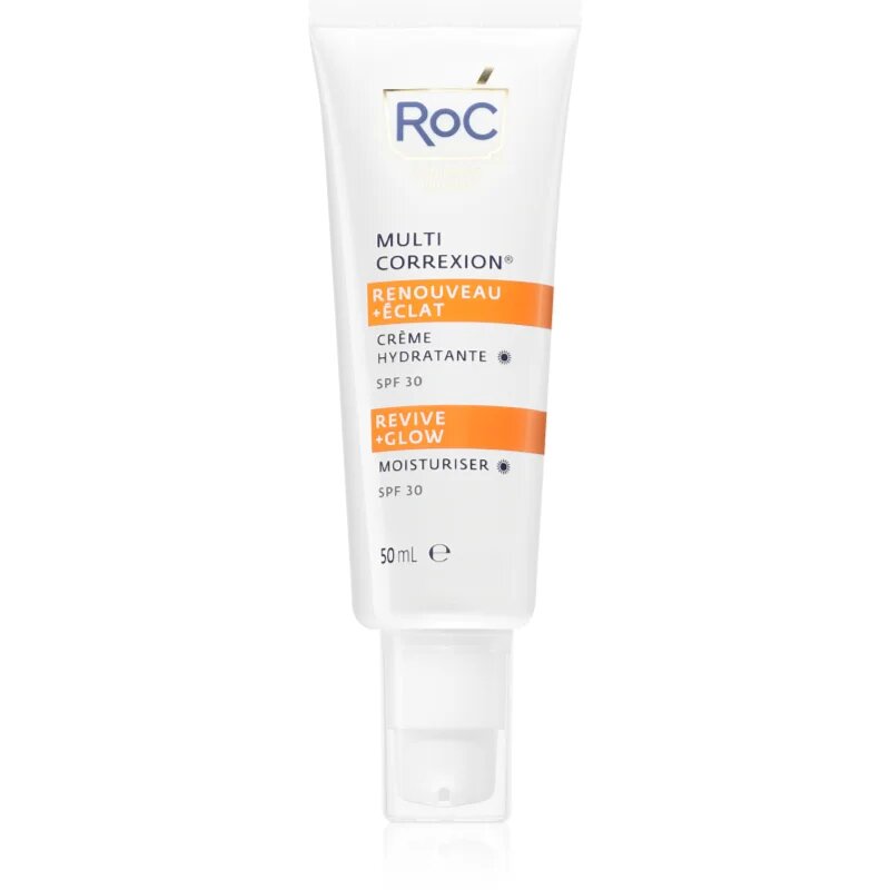 RoC Multi Correxion Revive + Glow Moisturiser подхранващ хидратиращ крем с витамин С SPF 30 50 мл.