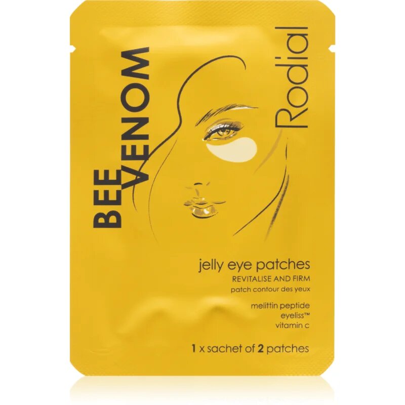 Rodial Bee Venom Jelly Eye Patches стягащи възглавнички с гел за подочната зона с успокояващ ефект 2 бр.