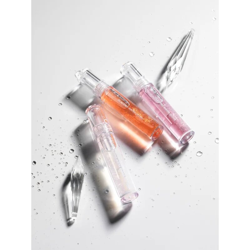 rom&nd Glasting Water Gloss блестящ гланц за устни с блясък цвят #01 Sanho Crush 4.3 гр.