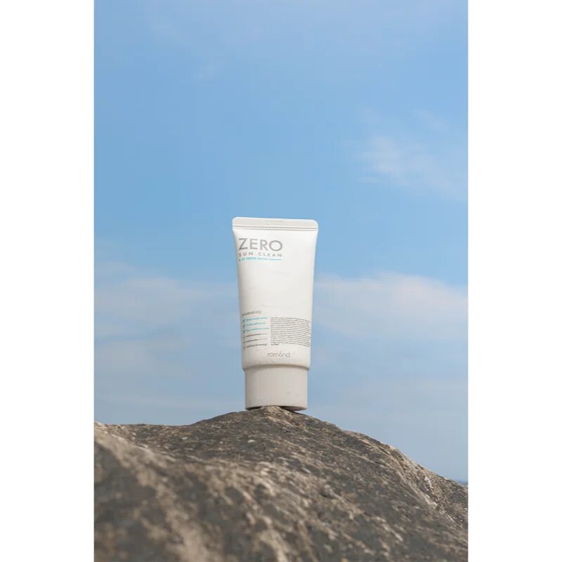 rom&nd Zero Sun Clean минерален защитен флуид за лице SPF 50+ цвят 01 Fresh 50 мл.