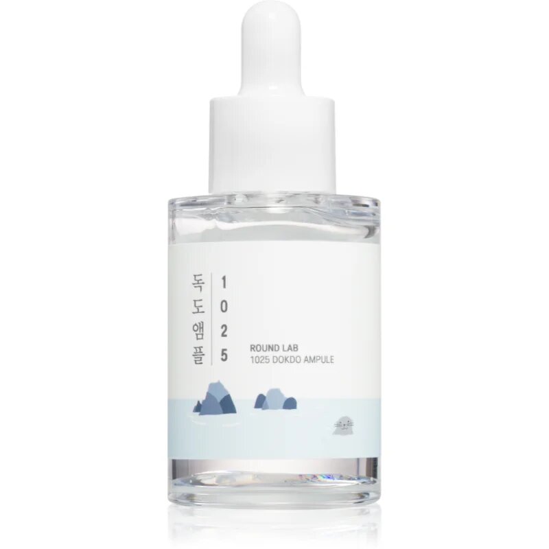 ROUND LAB 1025 Dokdo Ampoule интензивен хидратиращ серум за лице с успокояващ ефект 45 гр.