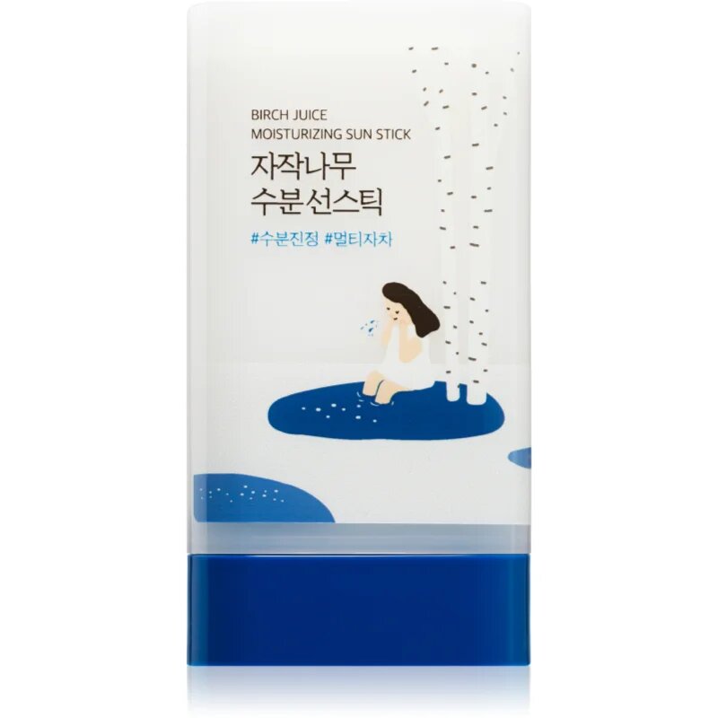 ROUND LAB Birch Juice Moisturizing Sun Stick слънцезащитен крем в стик с охлаждащ ефект SPF 50+ 19 гр.