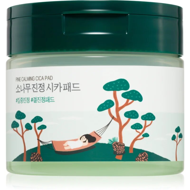 ROUND LAB Pine Calming Cica Pad тонизиращи възглавнички за успокояване на кожата 50 бр.