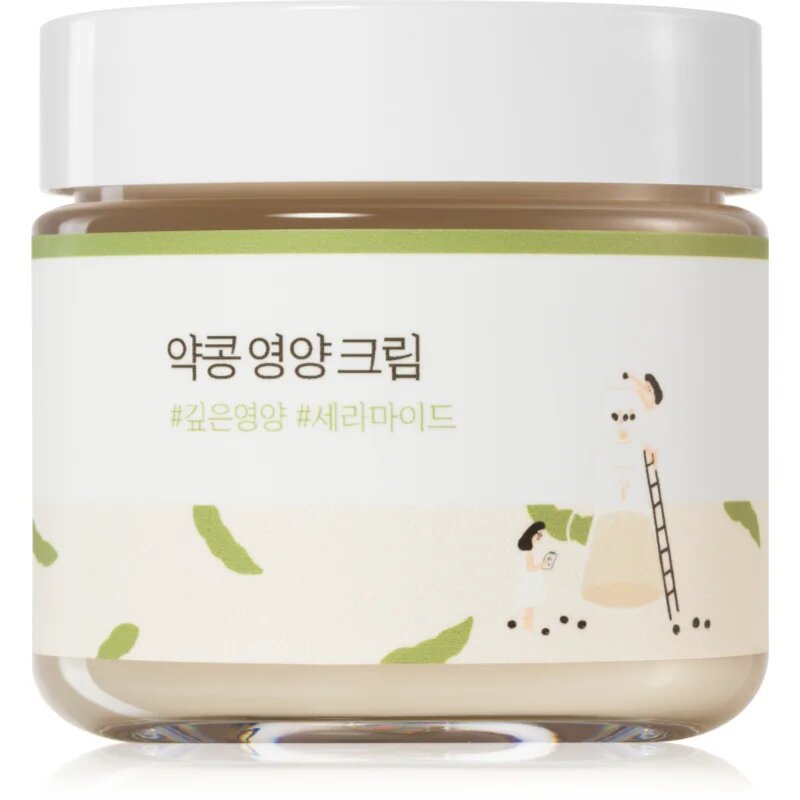 ROUND LAB Soybean Nourishing Cream дълбоко хидратиращ крем в дълбочина с анти-бръчков ефект 80 мл.