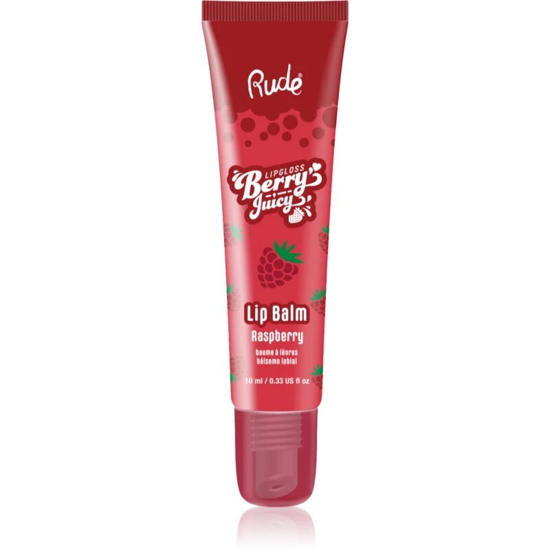 Rude Cosmetics Berry Juicy хидратиращ балсам за устни цвят Raspberry 10 мл.