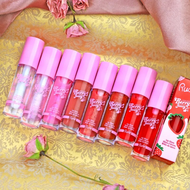 Rude Cosmetics Berry Juicy хидратиращ блясък за устни цвят Coral Kiss 4 гр.