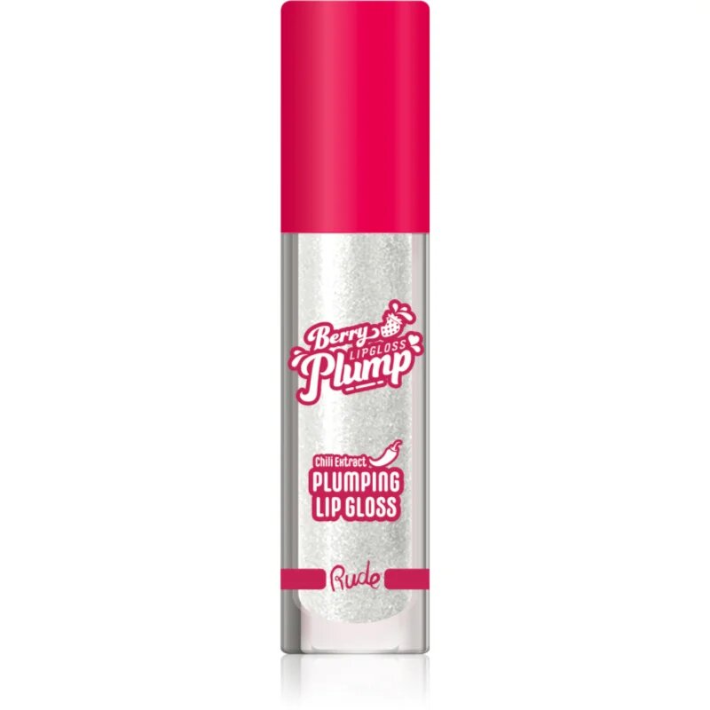 Rude Cosmetics Berry Plump хидратиращ блясък за устни за обем цвят Pearl 4 гр.