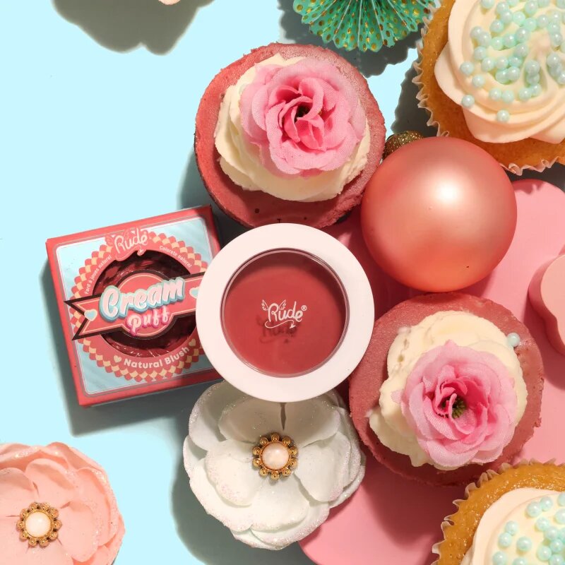 Rude Cosmetics Cream Puff кремообразен руж цвят Mochi 6 гр.