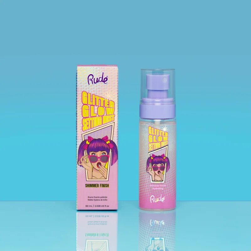 Rude Cosmetics Glitter Glow фон дьо тен фиксатор с блясък 60 мл.