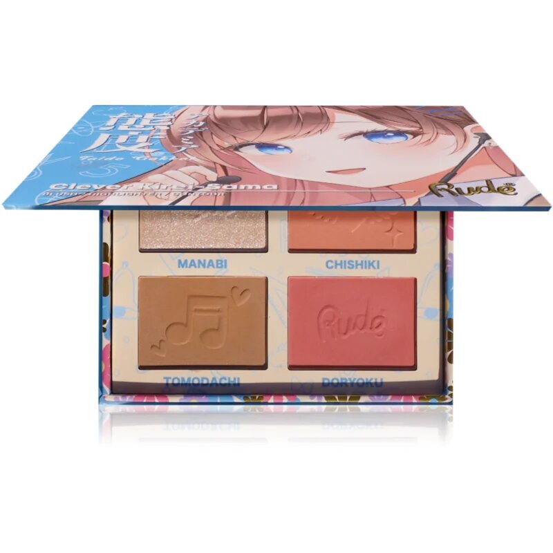 Rude Cosmetics Manga Face Palette мултифункционална палитра за лице цвят Clever Kirei-Sama 11.2 гр.