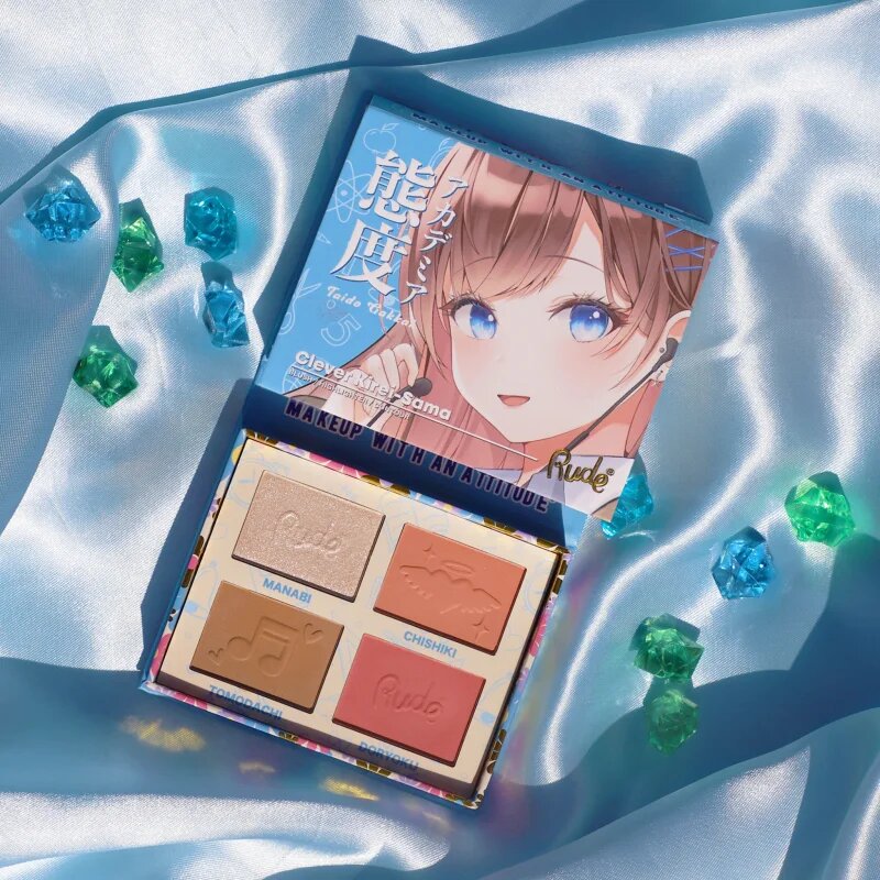 Rude Cosmetics Manga Face Palette мултифункционална палитра за лице цвят Clever Kirei-Sama 11.2 гр.