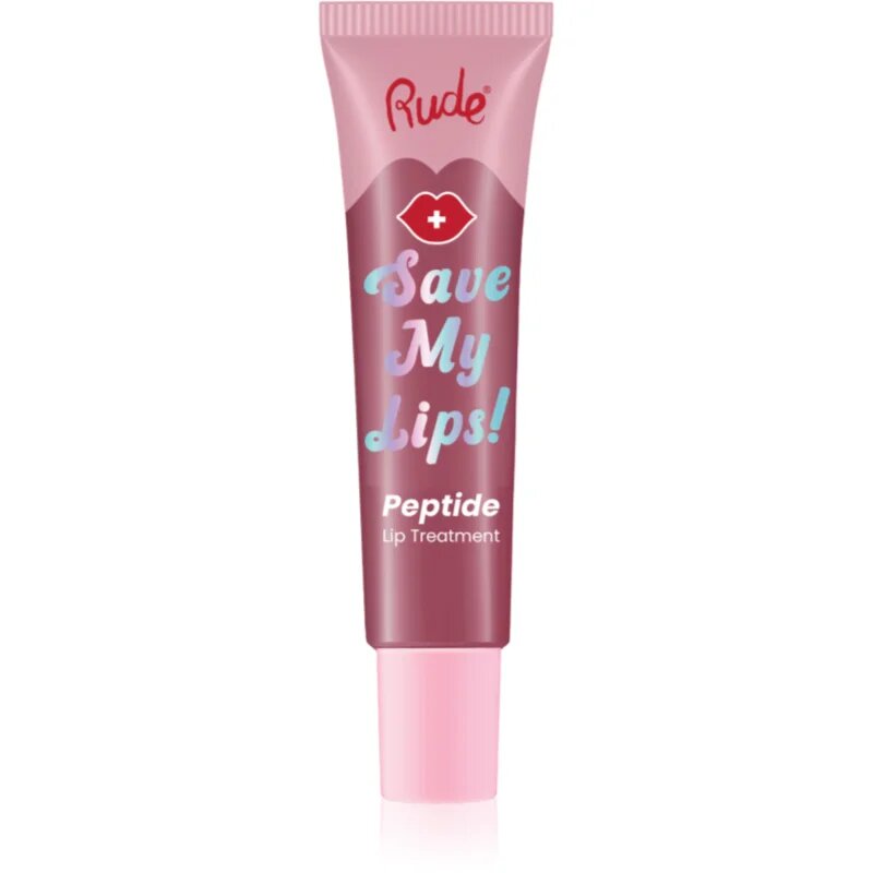 Rude Cosmetics Save My Lips подхранващ и хидратиращ балсам за устни с пептиди цвят Lychee 15 мл.