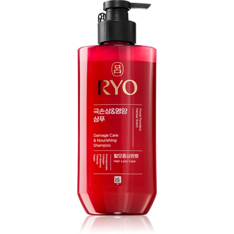 RYO Damage Care & Nourishing Shampoo интензивен регенериращ шампоан за увредена коса 480 мл.