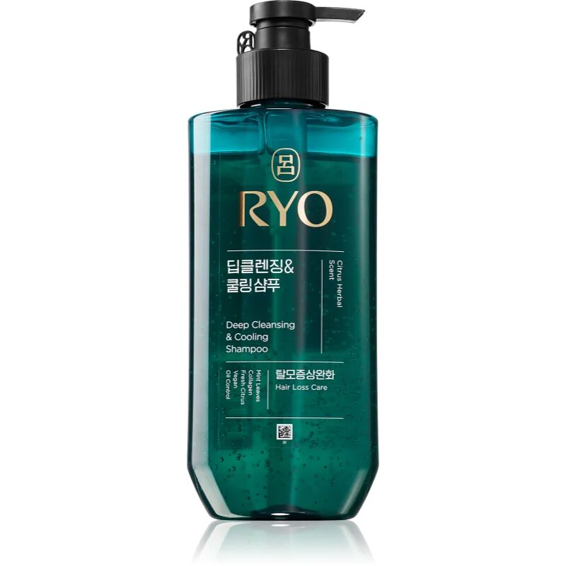 RYO Deep Cleansing & Cooling Shampoo дълбоко почистващ шампоан с охлаждащ ефект 480 мл.