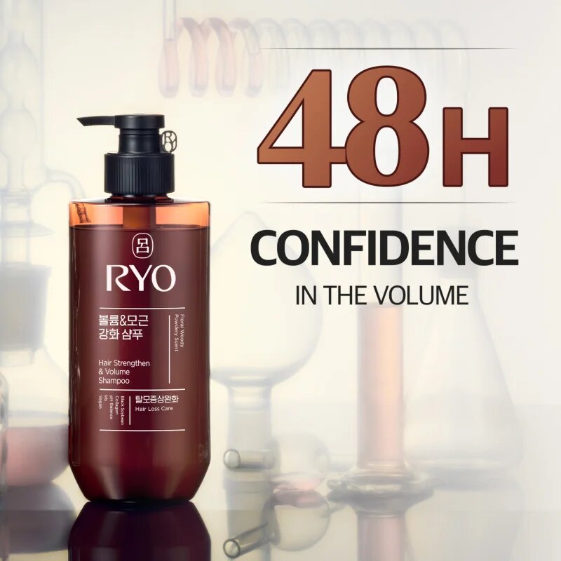 RYO Hair Strengthen & Volume Shampoo подсилващ шампоан за обем 480 мл.
