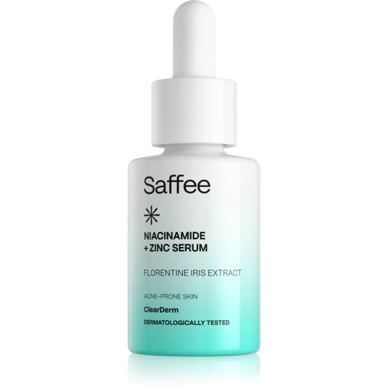 Saffee ClearDerm Niacinamide + Zinc Serum матиращ серум за стягане на разширени пори с ниацинамид и цинк 30 мл.