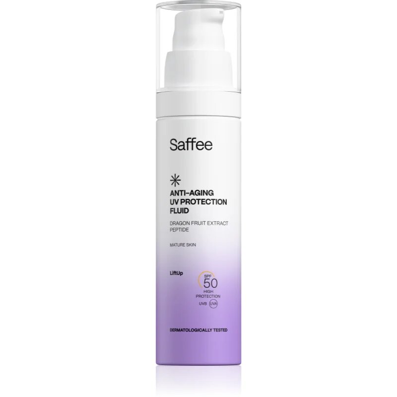 Saffee LiftUp Anti-aging UV Protection Fluid защитен флуид против стареене на кожата SPF 50 50 мл.