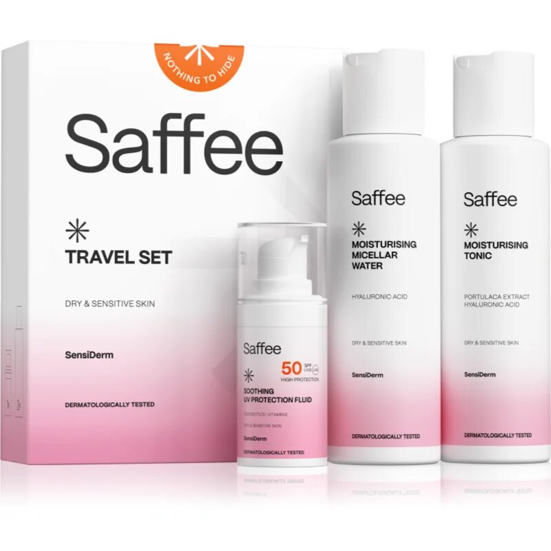 Saffee SensiDerm Travel Set комплект за пътуване за суха до чувствителна кожа
