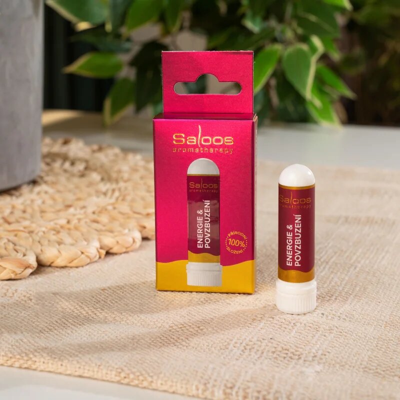 Saloos Aromatherapy Energie & Povzbuzení инхалер за нос с есенциални масла 1 бр.