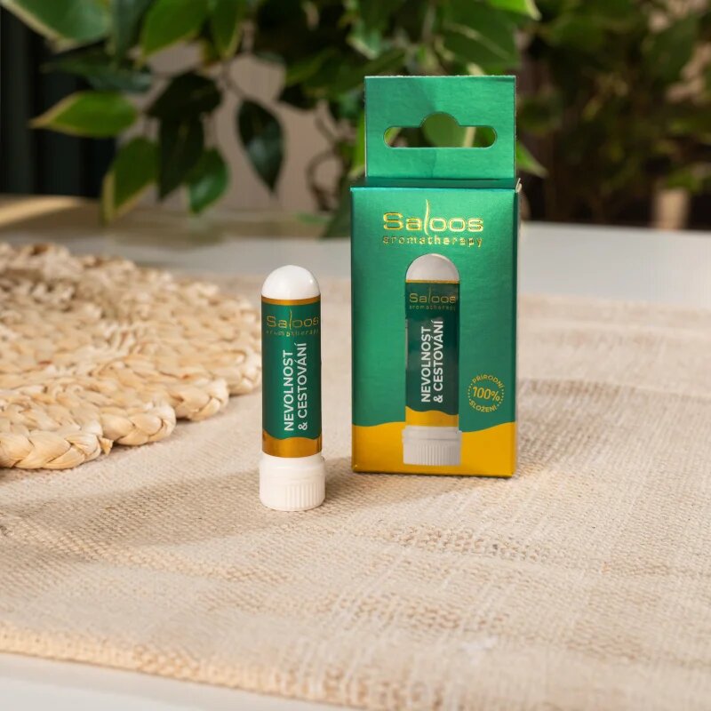 Saloos Aromatherapy Nevolnost & Cestování инхалер за нос с есенциални масла 1 бр.