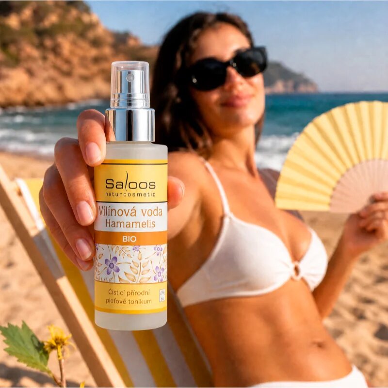 Saloos Floral Water Witch Hazel успокояващ почистващ тоник за мазна и проблемна кожа 100 мл.