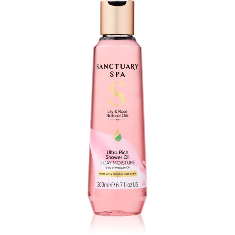 Sanctuary Spa Lily & Rose Natural Oils душ-масло с грижа за тялото 200 мл.