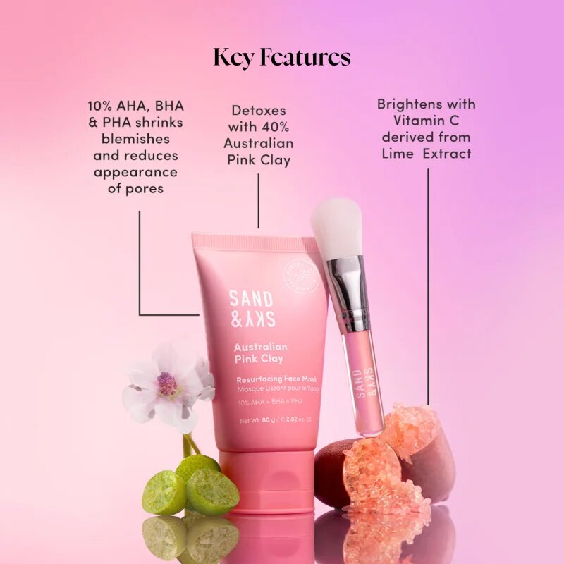 Sand & Sky Australian Emu Apple Resurfacing Mask изглаждаща маска за възобновяване на повърхността на кожата 60 гр.