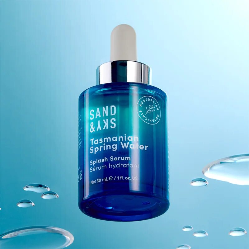 Sand & Sky Tasmanian Spring Water Splash Serum интензивен хидратиращ серум за лице 30 мл.