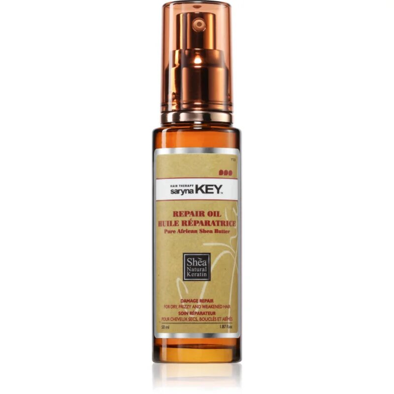 Saryna Key Pure African Shea Butter Damage Repair подхранващо масло за коса 50 мл.