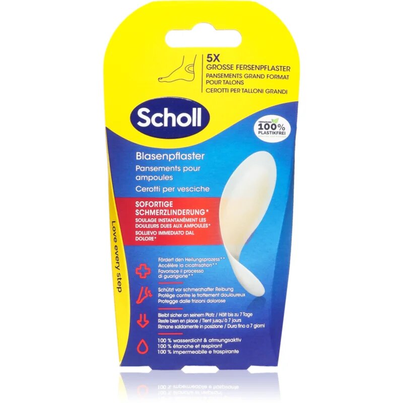 Scholl Dr. 's Blister Plasters водоустойчива лепенка за мехури на петите 5 бр.