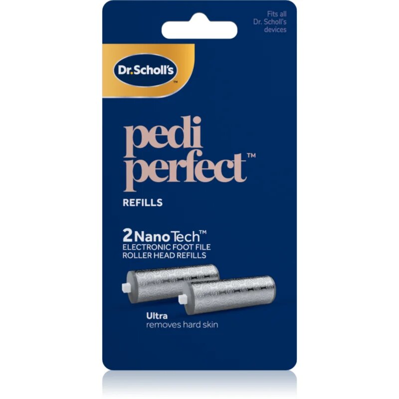Scholl Dr. 's PediPerfect резервни галви за електрическа пила за пети за твърда кожа 2 бр.