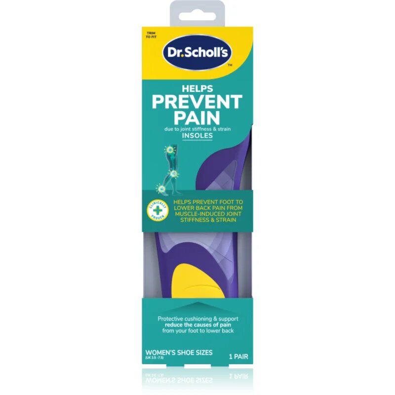 Scholl Dr. 's Prevent Pain стелки против болка размер Small - Women's UK 3.5 - 7.5 1 чифт