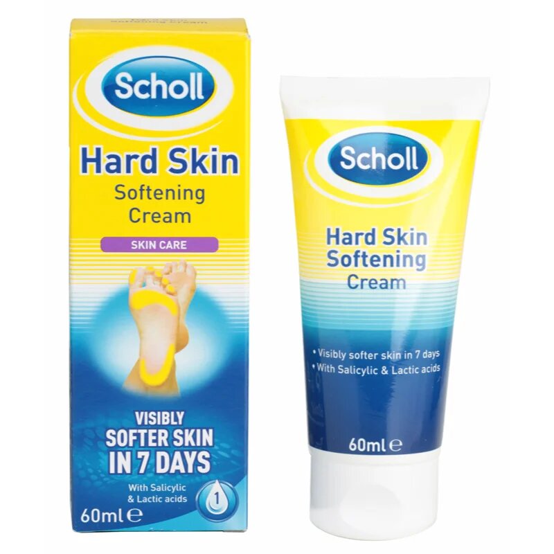 Scholl Foot Cream Hard Skin нощен крем за омекотяване на загрубяла кожа 60 мл.