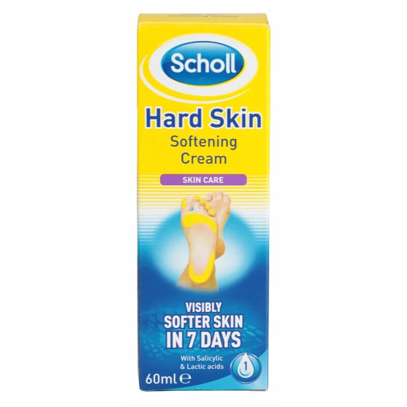Scholl Foot Cream Hard Skin нощен крем за омекотяване на загрубяла кожа 60 мл.