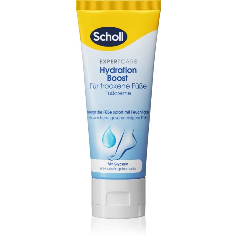 Scholl Foot Cream Hydration Boost дълбоко хидратиращ крем за ходила 75 мл.