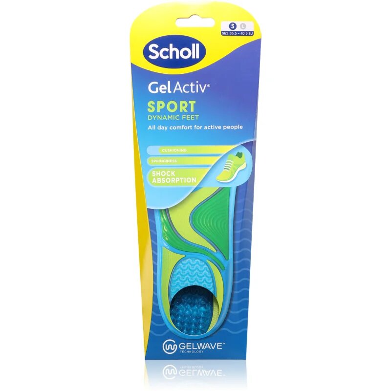 Scholl GelActiv Sport гел-стелки за спортисти размер EU 35.5 - 40.5 1 чифт