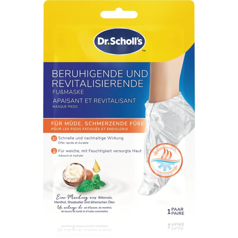 Scholl Pedimask™ Soothing & Revitalizing освежаваща и успокояваща маска за уморени крака 1 чифт