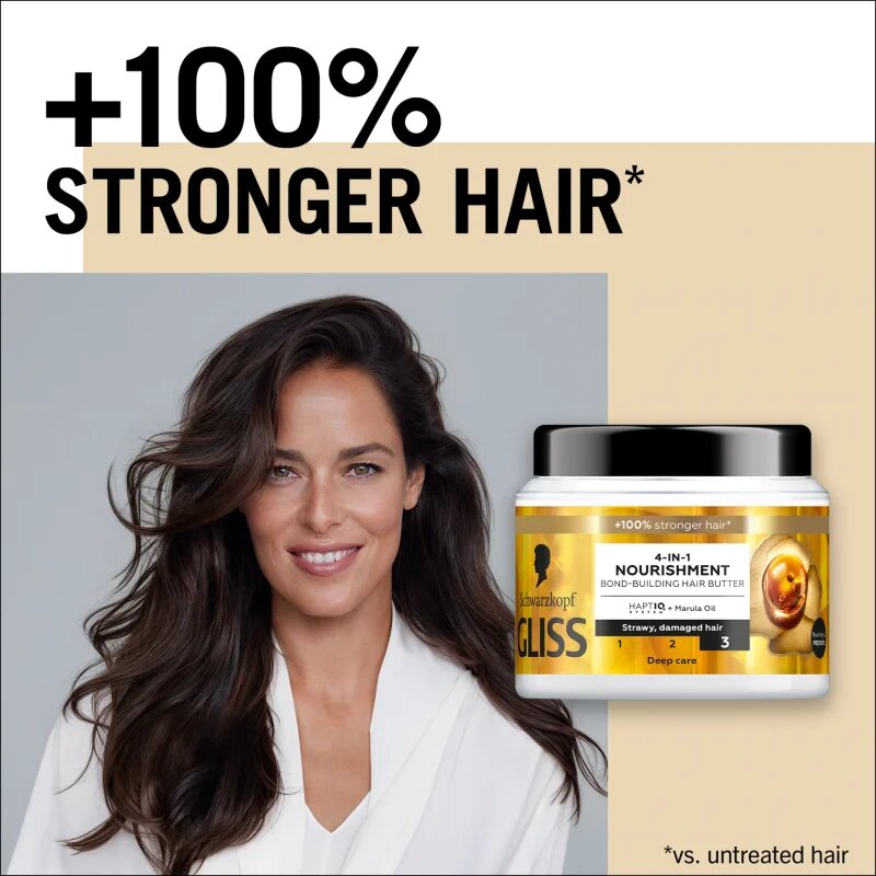 Schwarzkopf Gliss Oil Nutritive интензивна подхранваща маска за увредена коса 400 мл.