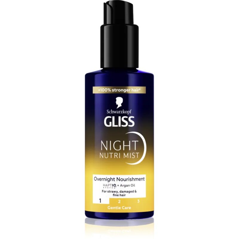 Schwarzkopf Gliss Oil Nutritive спрей за коса за нощ Night Nutri Mist 100 мл.