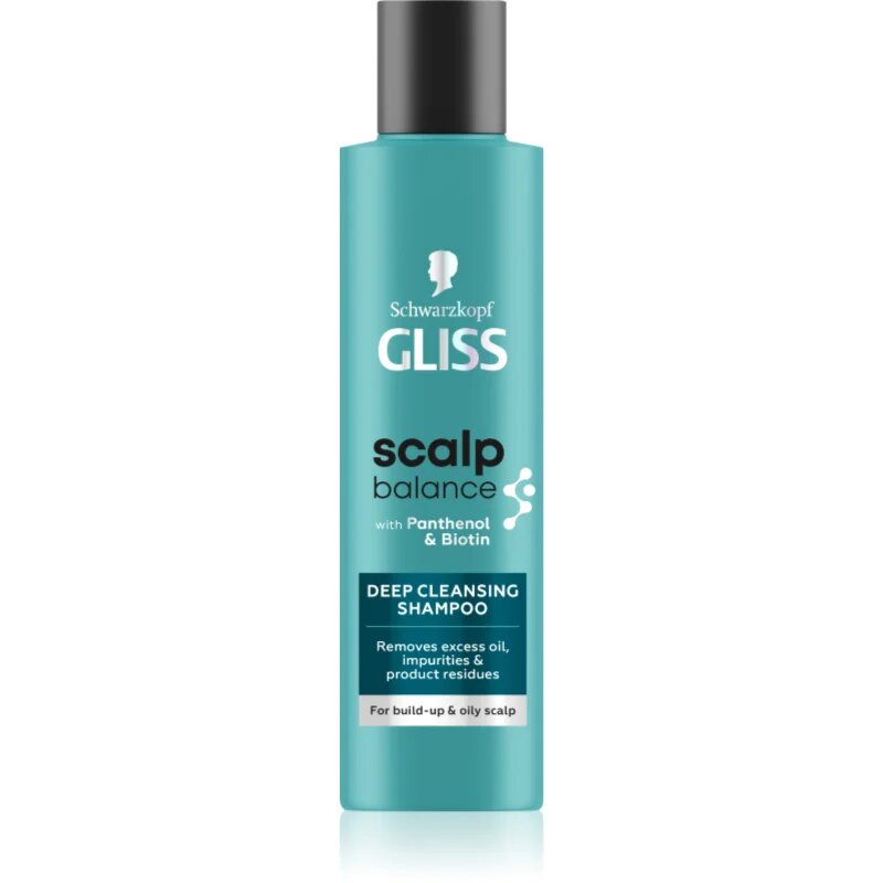 Schwarzkopf Gliss Scalp Balance дълбоко почистващ шампоан за мазен скалп 200 мл.