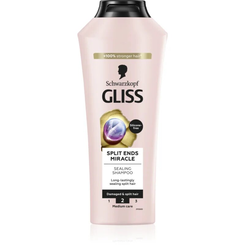 Schwarzkopf Gliss Split Ends Miracle регенериращ шампоан за цъфтяща коса 400 мл.