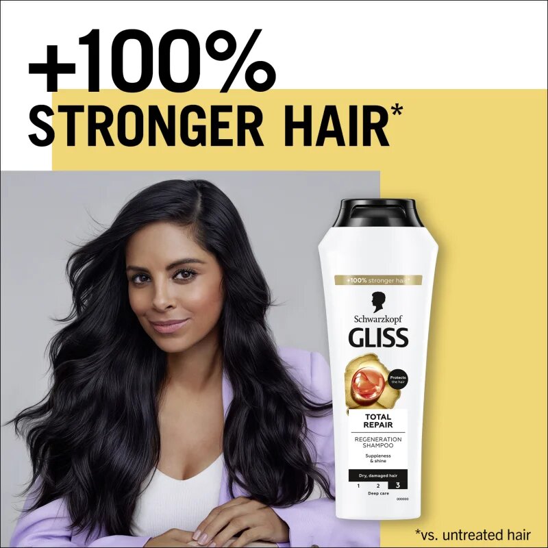 Schwarzkopf Gliss Total Repair интензивен регенериращ шампоан 400 мл.