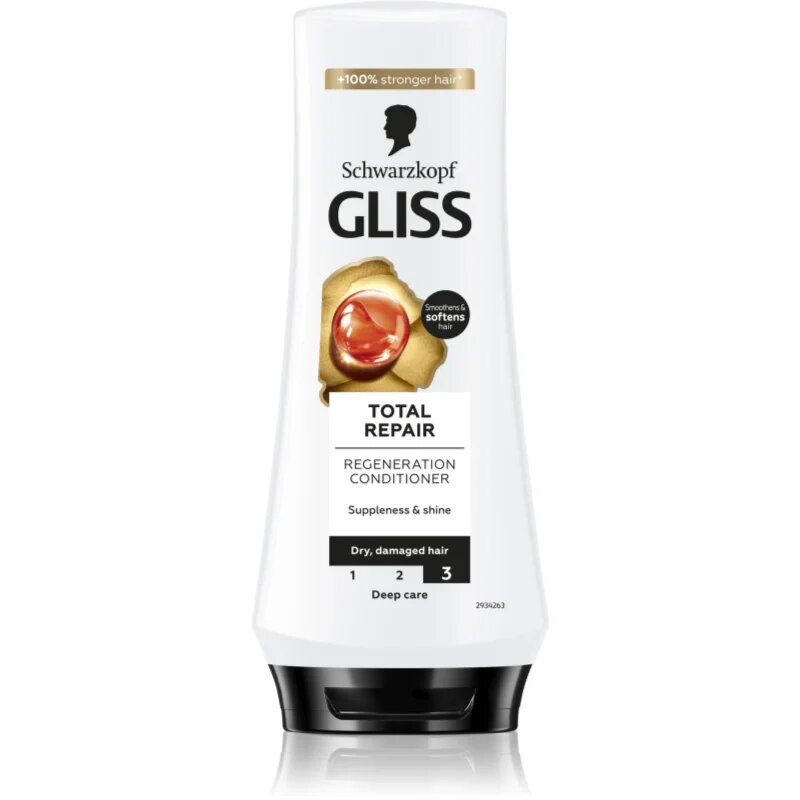 Schwarzkopf Gliss Total Repair интензивен възстановяващ балсам 200 мл.