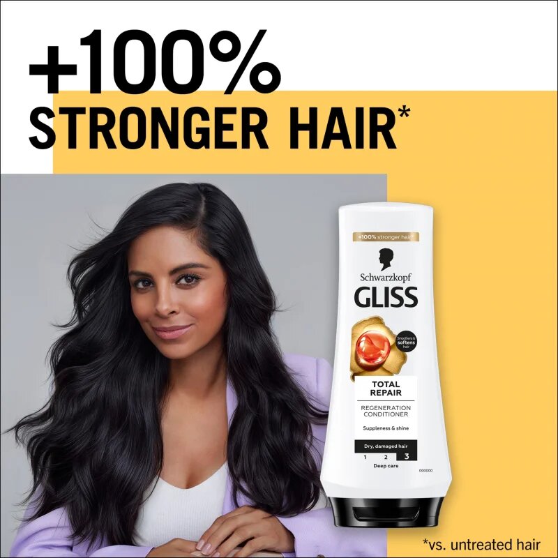 Schwarzkopf Gliss Total Repair интензивен възстановяващ балсам 200 мл.