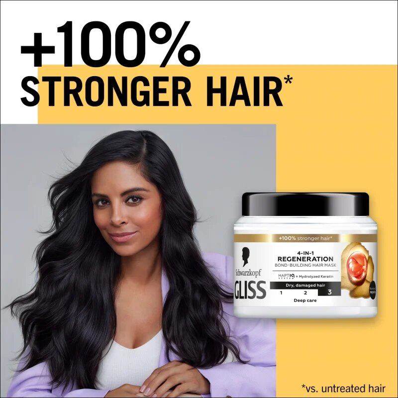 Schwarzkopf Gliss Total Repair регенерираща маска за суха и увредена коса 400 мл.