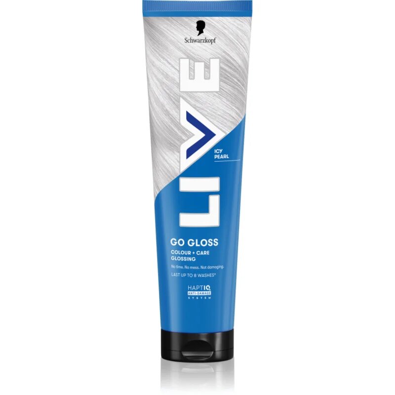 Schwarzkopf LIVE Go Gloss подхранваща тонираща маска За коса цвят Icy Pearl 150 мл.
