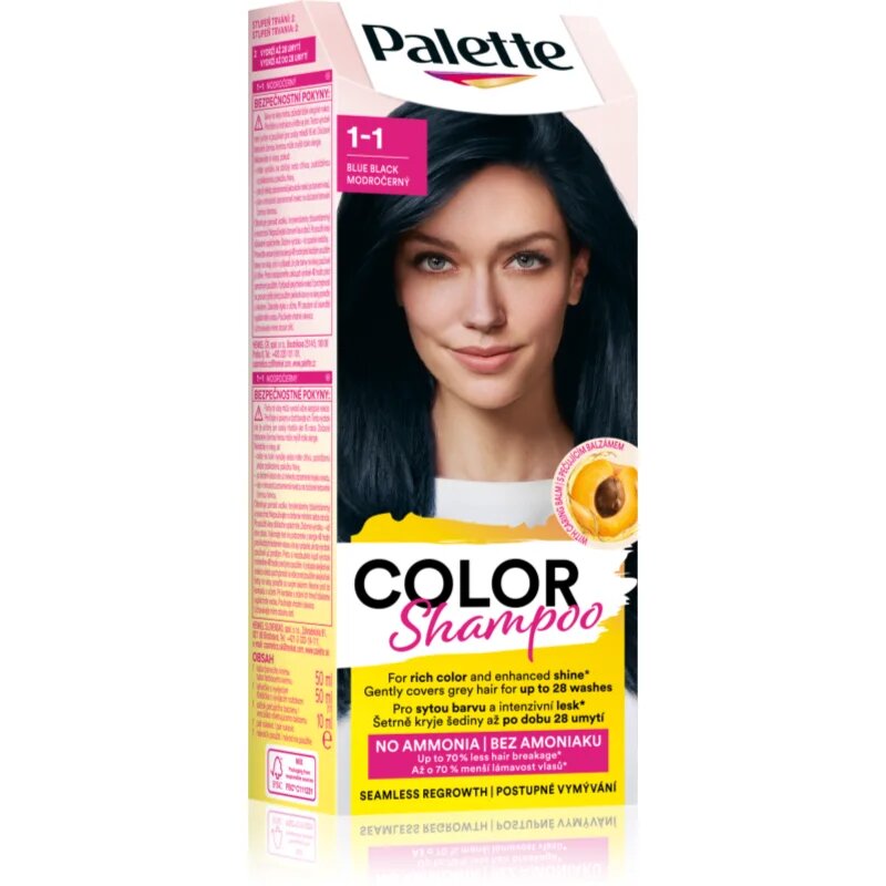 Schwarzkopf Palette Color Shampoo тониращ шампоан цвят 1-1 Blue Black 50 мл.